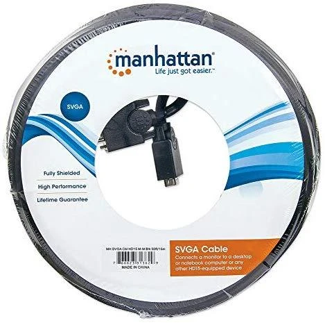 Manhattan SVGA Cable, 20m VGA Cable VGA (D-Sub) Juoda