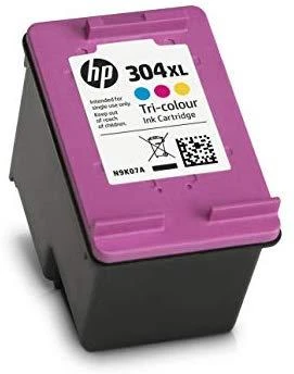 Hewlett Packard (HP) HP 304XL didelės talpos trispalvė rašalo kasetė, 300 puslapių, skirta HP DeskJet 2620,2630,2632,2633,3720,3730,3732,3735