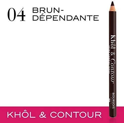 BOURJOIS Paris Khôl & Contour akių pieštukas moterims 1,2 g, 04 BRUN-DÉPENDANTE