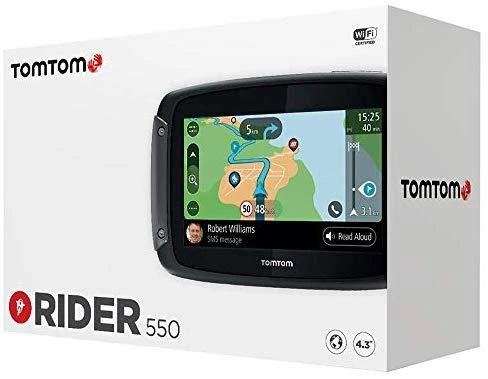 TomTom Rider 550 Premium Pack navigatorius 10,9 cm (4.3") Lietimui jautrus ekranas Fiksuotas Juoda 280 g