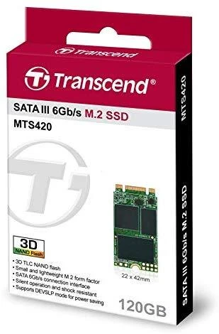 Transcend SSD 120GB, M.2 2242, SATA3, TLC, 560/500Mb/s