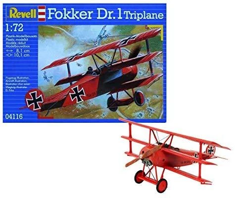 Klijuojamas lėktuvo modelis Revell Fokker DR.1 1:72, 30 d.