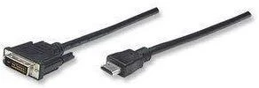 Kabelis Techly HDMI - DVI-D 5m juoda (ICOC-HDMI-D-045)