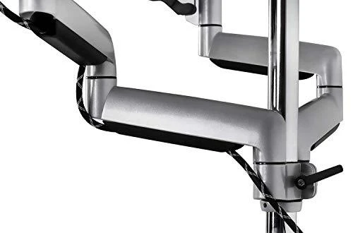 Laikiklis Icy Box Raidsonic Monitorius stovas su stalo laikikliu trims monitoriams IB-MS505-TI Desk Mount, 32", Sidabrinis/Juodas