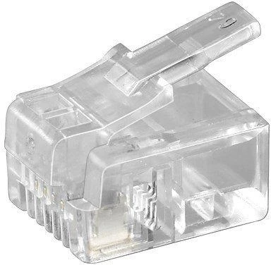 „MicroConnect“ modulinis kištukas RJ11 6P4C, 10vnt (KON501-10R)