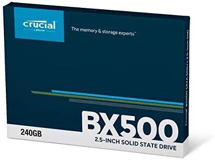 Kietasis diskas SSD CRUCIAL BX500/240GB/SATA 3.0/Rašymo greitis 500 MBytes/sec/Skaitymo greitis 540 MBytes/sec/2,5"