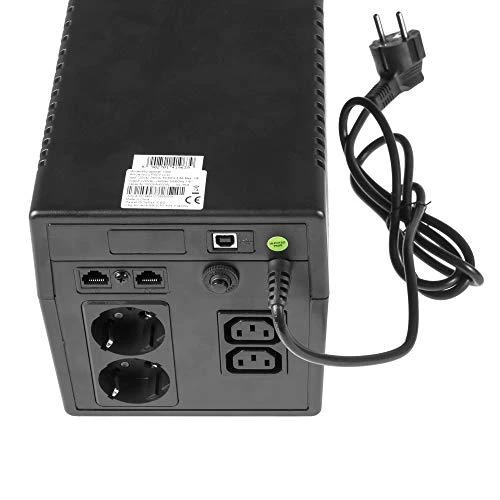 Nepertraukiamo maitinimo šaltinis Green Cell Uninterruptible Power Supply UPS 1000VA 600W with LCD Display | EU VERSION | 2x Schuko 2x IEC Sockets