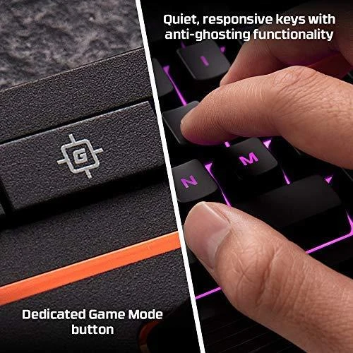 HyperX Alloy Core RGB Membraninė žaidimų klaviatūra, US išdėstymas, su pašvietimu