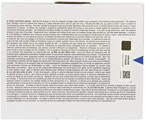 Lexmark 74C2SK0 Lazerinė kasetė, Juoda