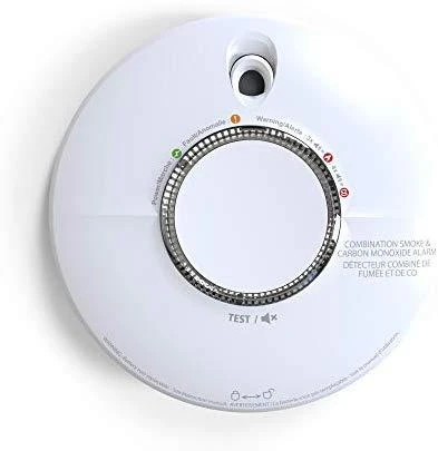 Anglies monoksido ir dūmų jutiklis FireAngel SCB10-INT (baltos spalvos)