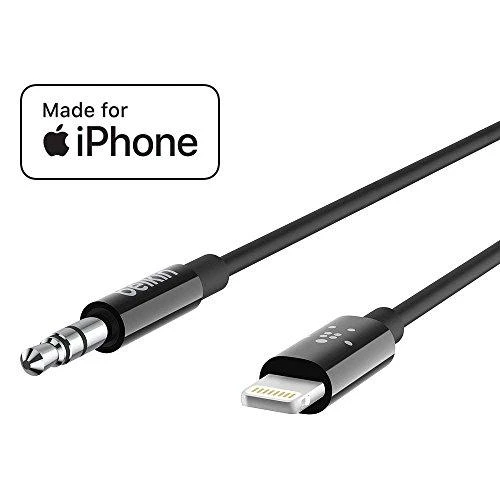 Belkin Lightning iki 3,5 mm kabelis AV10172bt03-BLK Juodas
