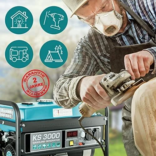 KÖNNER & SÖHNEN Generatorius benzininis 3kW 230V KS 3000