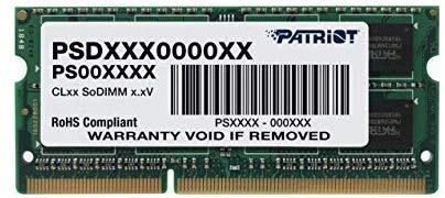 PATRIOT DDR3 SL 8GB 1600MHZ 1.35V SODIMM 1x8GB