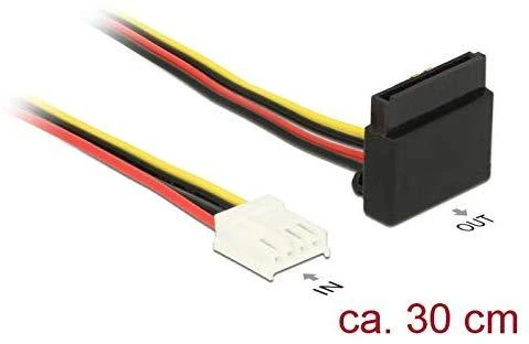 DeLock Kabelis Power Floppy 4 kontaktų (F) – SATA 15 kontaktų (F) 30 cm