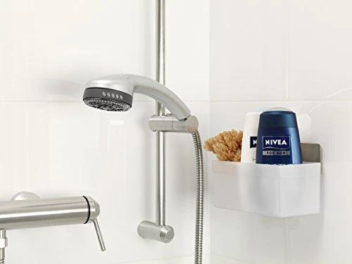 Tesa pusiau apvalus balta dušo krepšelis (H5971100)