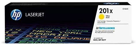 Hewlett Packard (HP) HP 201X didelės talpos geltona lazerinė tonerio kasetė, 2300 puslapių, skirta HP Color LaserJet 277, Pro M252 spausdintuvams