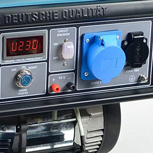 KÖNNER & SÖHNEN BENZINO GENERATORIUS 5.0kW 230V KS 7000E, ELEKTRINIS PALEIDIMAS