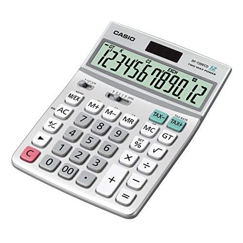 Casio DF-120ECO, stalinis, ekranas, 12 skaitmenų