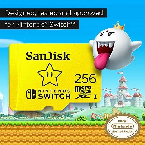 Atminties kortelė SanDisk Nintendo Switch microSDXC 256GB 100/90 MB/s A1 UHS-I