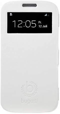 Dėklas Bugatti Bugatti UltraThin Book i9195 S4 mini whi 08331