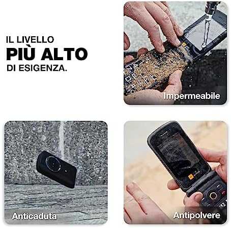 Išmanusis telefonas AGM Mobile M8 Klapper 4G Rugged Juodas