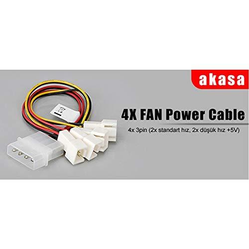 Akasa Molex – 3 kontaktų x4, daugiaspalvis (AK-CB001)