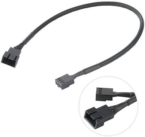 Kabelis AKASA 4-pin PWM, 0.3m, juodas AK-CBFA01-30 / AK-0010