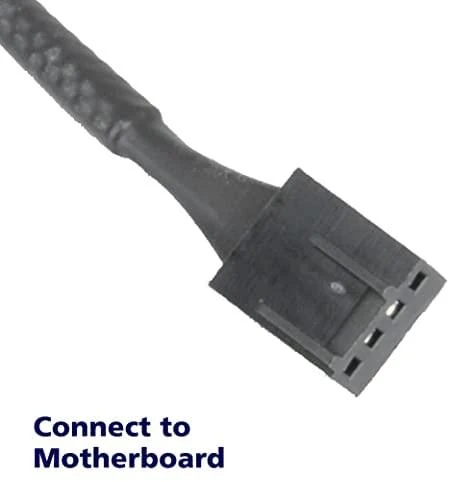 Kabelis AKASA 4-pin PWM, 0.3m, juodas AK-CBFA01-30 / AK-0010
