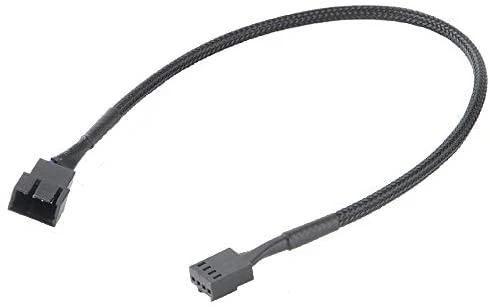 Kabelis AKASA 4-pin PWM, 0.3m, juodas AK-CBFA01-30 / AK-0010