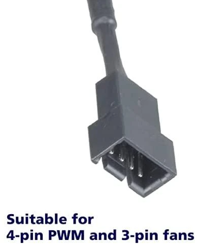 Kabelis AKASA 4-pin PWM, 0.3m, juodas AK-CBFA01-30 / AK-0010