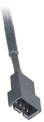 Kabelis AKASA 4-pin PWM, 0.3m, juodas AK-CBFA01-30 / AK-0010