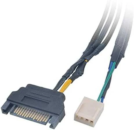 Akasa Flexa FP3S PWM skirstytuvo kabelis (3 ventiliatoriams) - apvalkalu, 30 cm