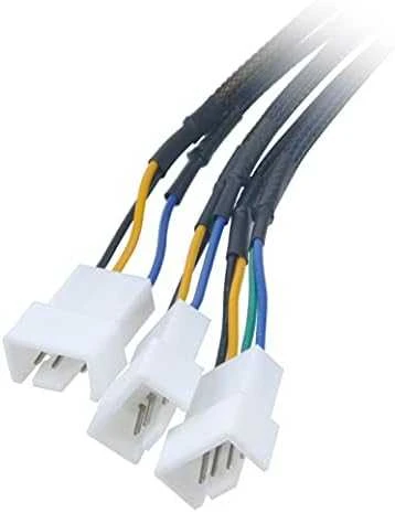 Akasa Flexa FP3S PWM skirstytuvo kabelis (3 ventiliatoriams) - apvalkalu, 30 cm
