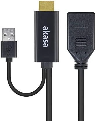 Akasa HDMI į DisplayPort adapterio laidas – juodas
