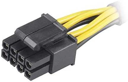 Akasa 4-Pin ATX12V zu 8-Pin EPS12V Adapteris – 15 cm