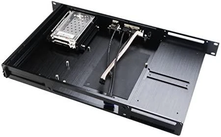 Akasa Galileo TU1 Thin–Mini–ITX 1U obudowa, OEM – juoda