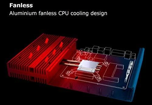 Akasa Galileo TU1 Thin–Mini–ITX 1U obudowa, OEM – juoda