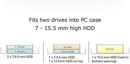 Akasa Dual 2.5 Inch SSD & HDD Adapteris for 3.5 Inch with SATA Cable