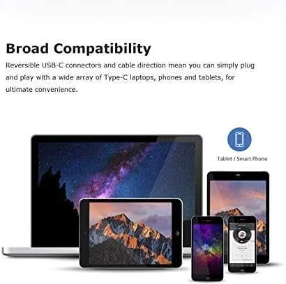 Akasa USB Type-C į USB Type-C 100W PD įkrovimo laidas – juodas
