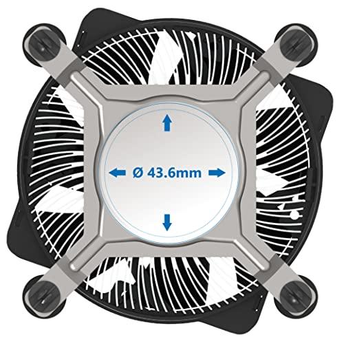 „Akasa AK–CC6603EP01“ žemo profilio procesoriaus aušintuvas – LGA 1700, 59,2 mm aukščio