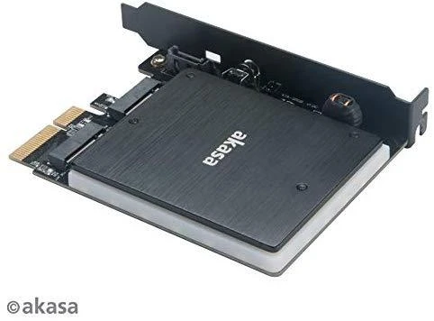 Akasa AK-PCCM2P-03 - PCIe - M.2 - Juodas - 32 Gbit/s - 0 - 55 °C