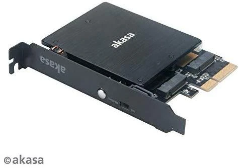 Akasa AK-PCCM2P-03 - PCIe - M.2 - Juodas - 32 Gbit/s - 0 - 55 °C