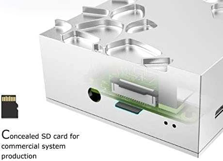 Akasa Aliuminio obudowa do Raspberry Pi 4B su Thermal–Kit – sidabrinė