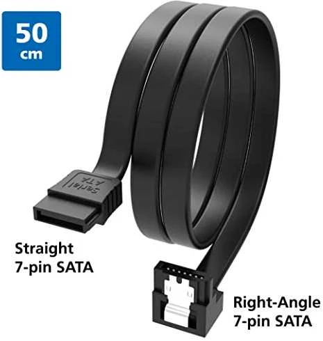 Akasa SATA laidas 6 GB/s, kampinis, 50 cm