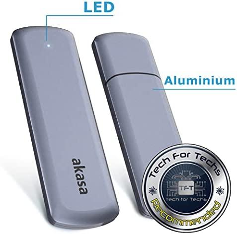Akasa Portable M.2 SATA/NVMe SSD į USB-C 3.2 Gen 2