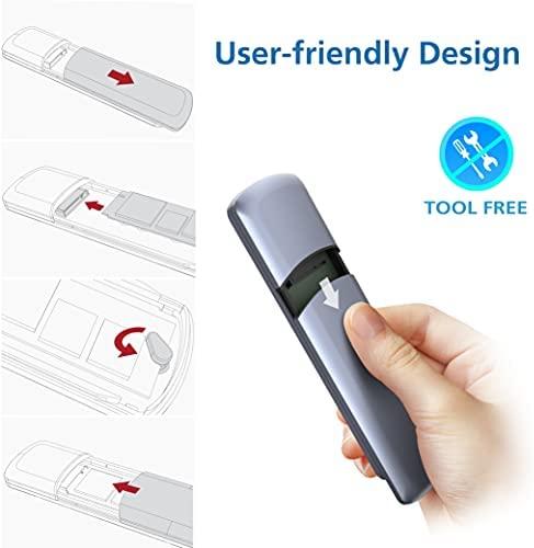 Akasa Portable M.2 SATA/NVMe SSD į USB-C 3.2 Gen 2