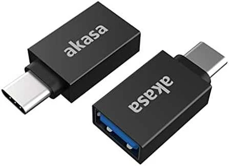 „Akasa“ USB A–C tipo adapteris – 2 vnt.