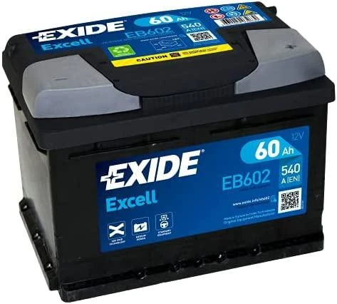 Exide EB602 60Ah akumuliatorius su mėlyna etiketė