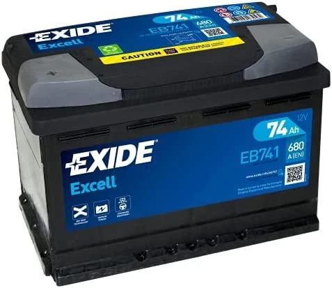 Exide Excell EB741 74Ah 12V akumuliatorius