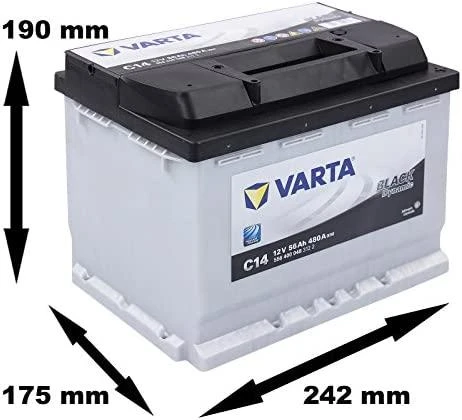 VARTA C14 56Ah 480A (EN) 12V akumuliatorius